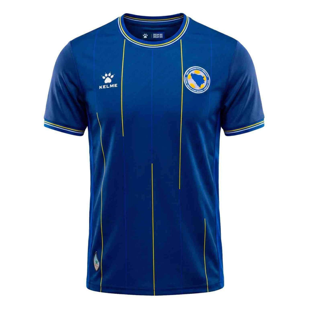 Kelme Bosnia and Herzegovina 2026 Home Player Kid's Soccer Jersey product image 1, provided for visual reference and product