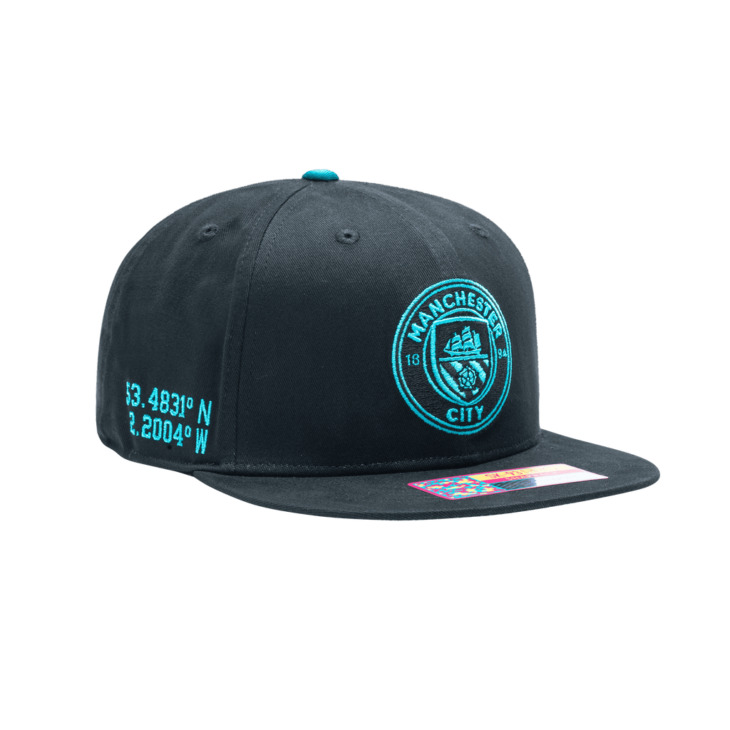 Fan Ink Man City Locale Snapback Hat product image 3, provided for visual reference and product detail review
