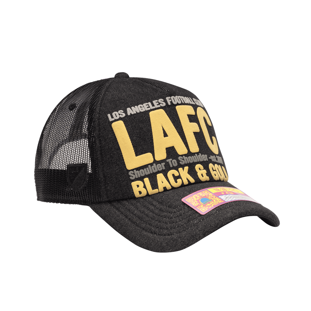Fan Ink LAFC Heart Trucker Hat product image 3, provided for visual reference and product detail review