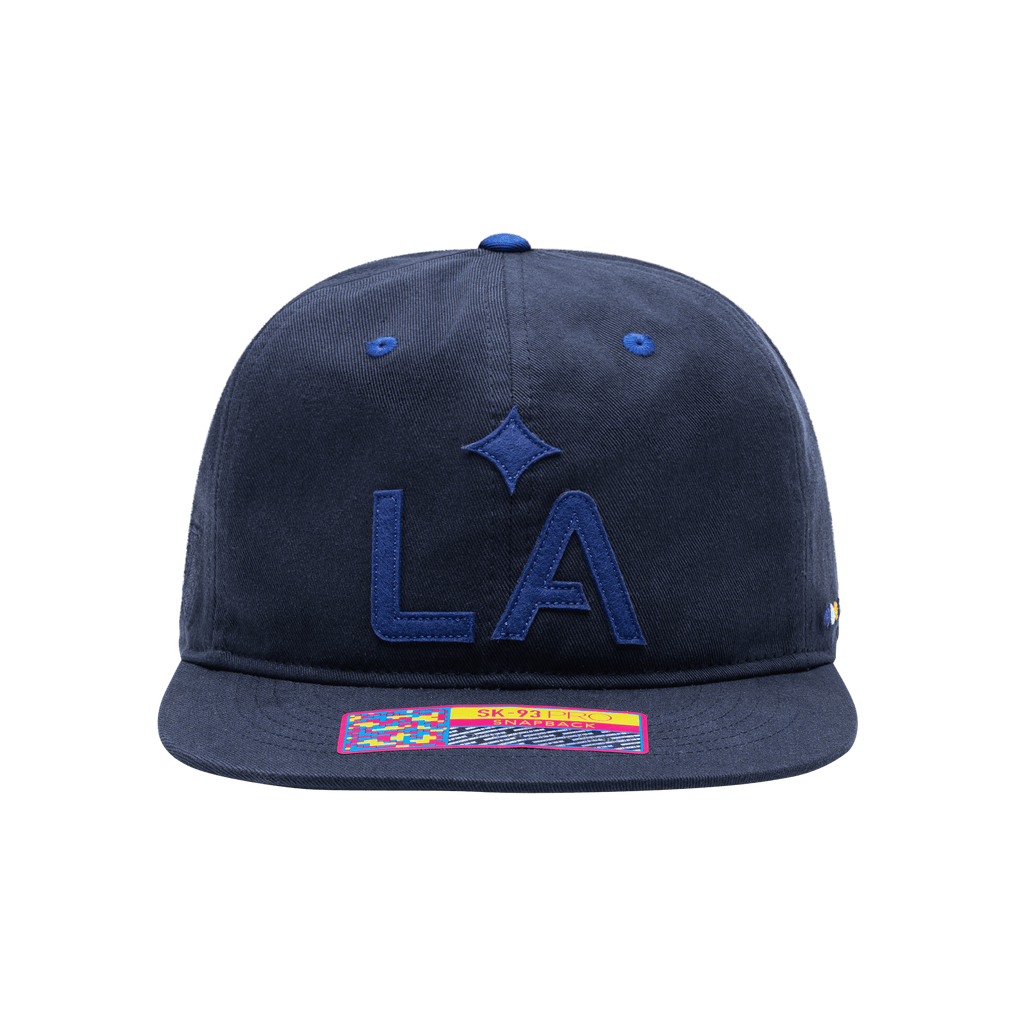 Fan Ink LA GALAXY SWINGMAN Snapback HAT product image 1, provided for visual reference and product detail review