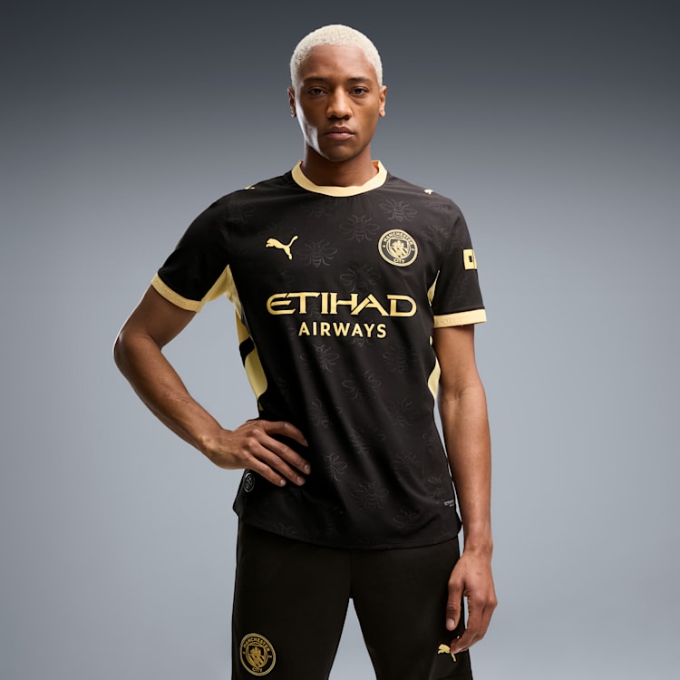 PUMA Manchester City Away Authentic Men Soccer Jersey product image 1, provided for visual reference and product detail