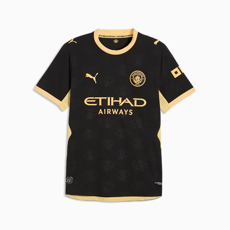 PUMA Manchester City Away Authentic Men Soccer Jersey product image 3, provided for visual reference and product detail