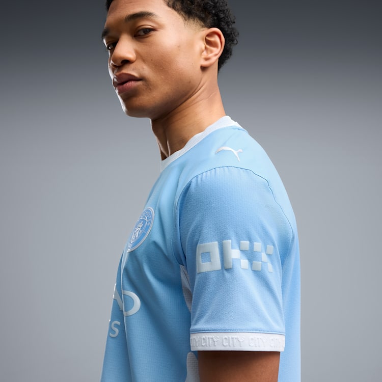 PUMA Manchester City Home Authentic Men Soccer Jersey product image 2, provided for visual reference and product detail
