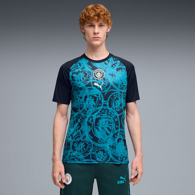 Puma Manchester City Warm Up Jersey product image 1, provided for visual reference and product detail review