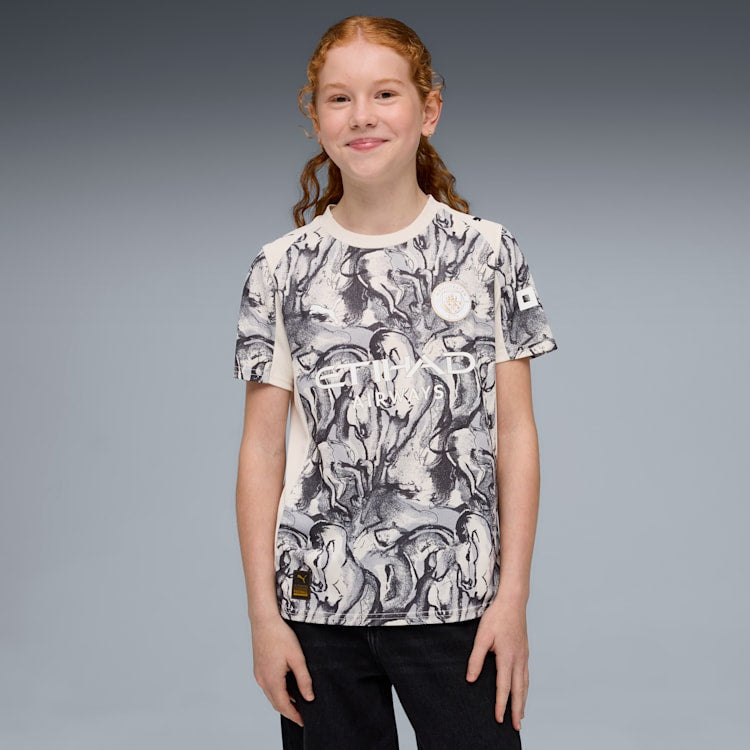 Puma Manchester City x Year of the Horse Kid's Soccer Jersey product image 1, provided for visual reference and product