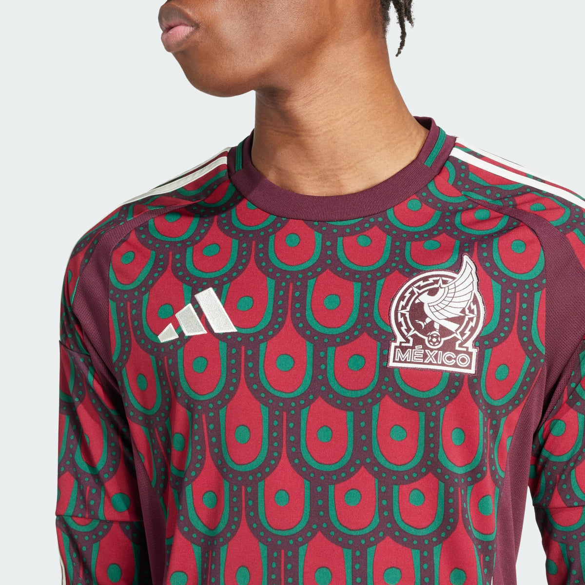 adidas MEXICO 24 LONG SLEEVE HOME JERSEY product image 6, provided for visual reference and product detail review