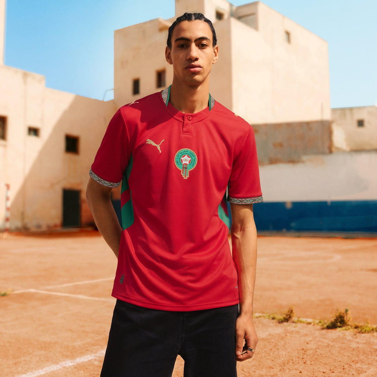 Puma Morocco 26 Home Men Soccer Jersey product image 6, provided for visual reference and product detail review