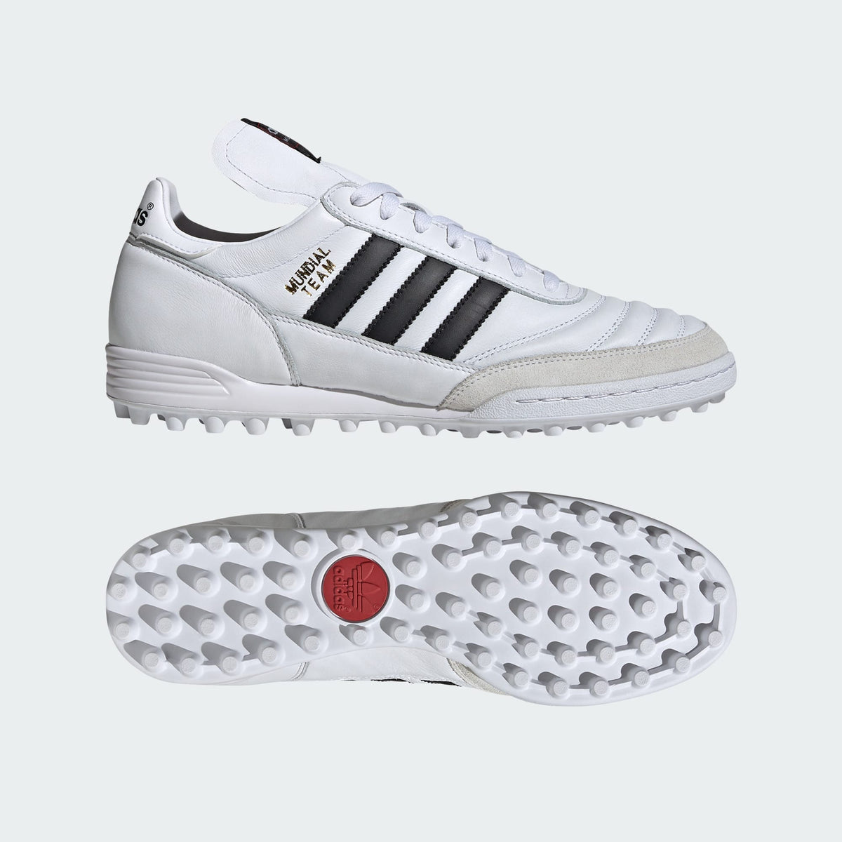 Adidas Mundial Team Turf Soccer Shoes - White/Black product image 2, provided for visual reference and product detail review