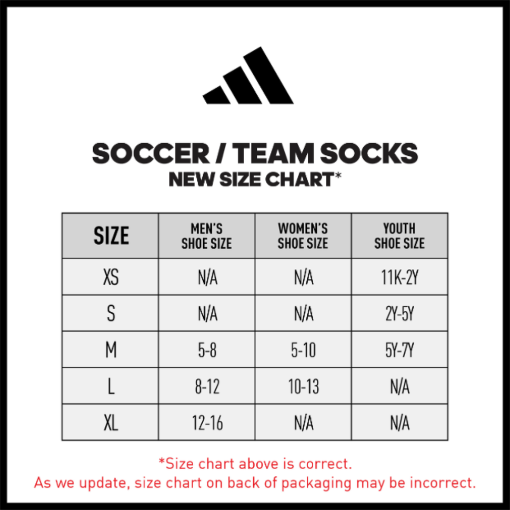 adidas Metro 6 OTC Soccer Sock product image 2, provided for visual reference and product detail review