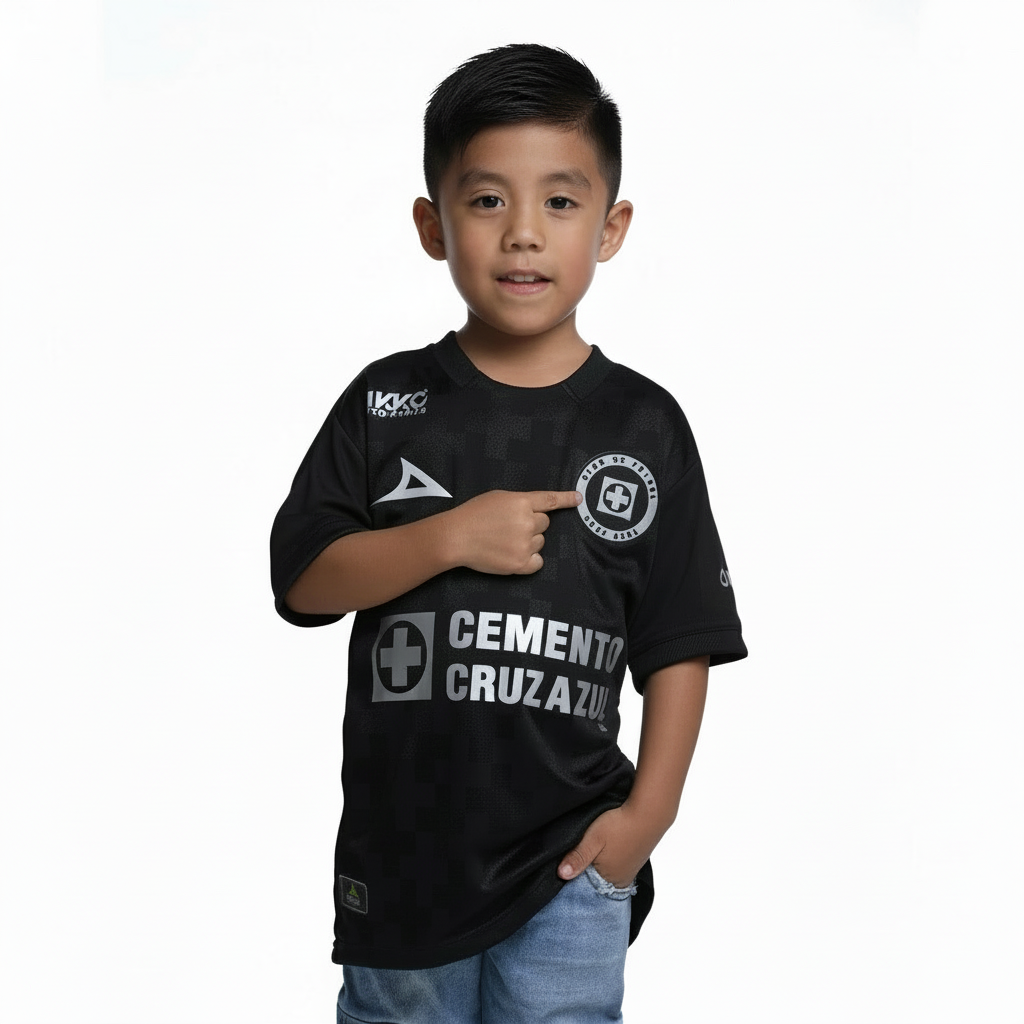 Pirma Cruz Azul Kids Third Jersey 25/26 product image 3, provided for visual reference and product detail review