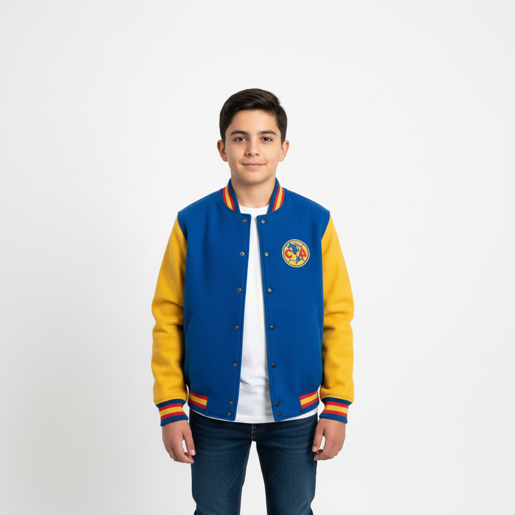 Sport Design Sweden Club America Youth Varsity Wool Jacket product image 1, provided for visual reference and product detail