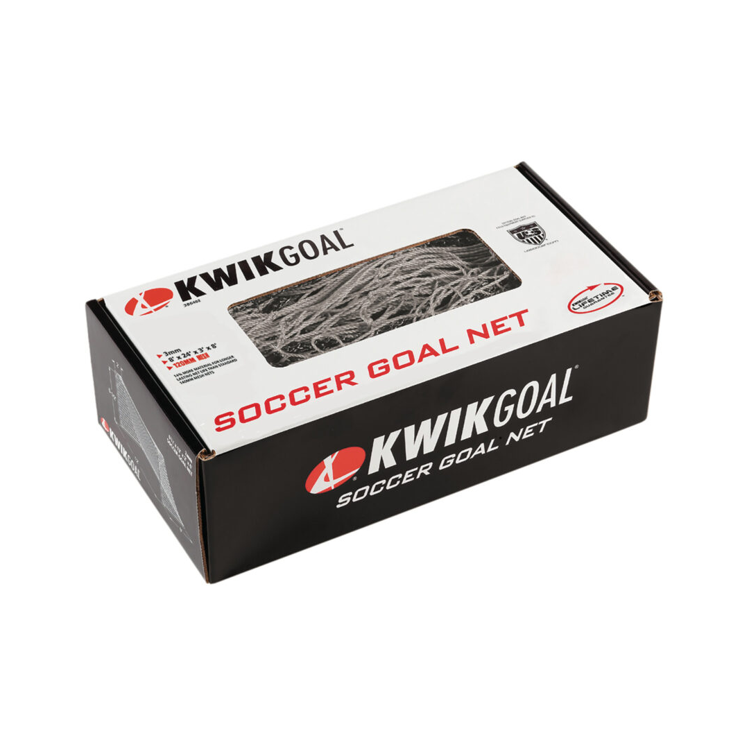 Kwikgoal 8H x 24H x 3D x 8 1/2D, 120mm mesh, Solid Braid Knotless product image 1, provided for visual reference and product