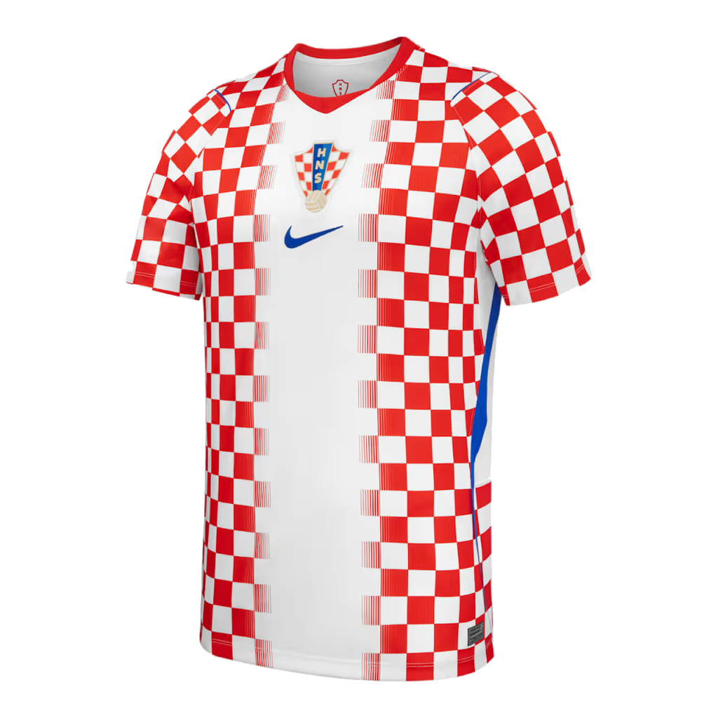 Nike Croatia 2026 Stadium Home Big Kids' Nike Dri-FIT Soccer Replica Jersey product image 1, provided for visual reference