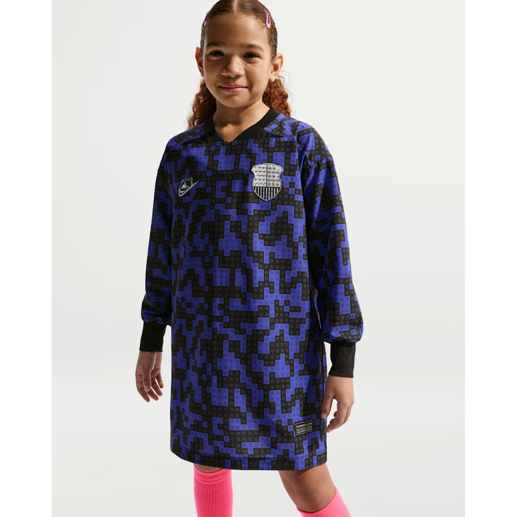 Nike x LEGO Big Kids' Soccer Jersey Dress product image 2, provided for visual reference and product detail review