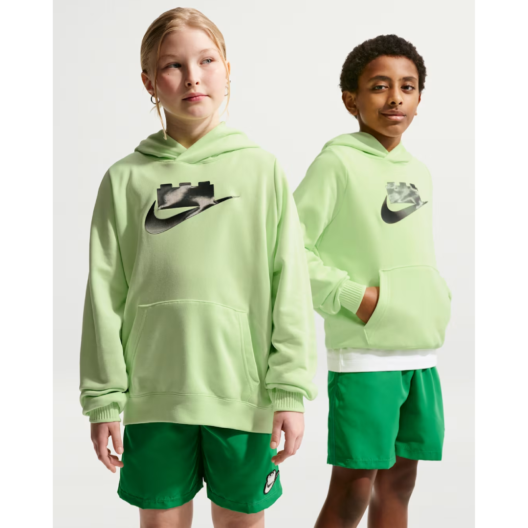 Nike x LEGO® Collection Big Kids' Hoodie product image 2, provided for visual reference and product detail review