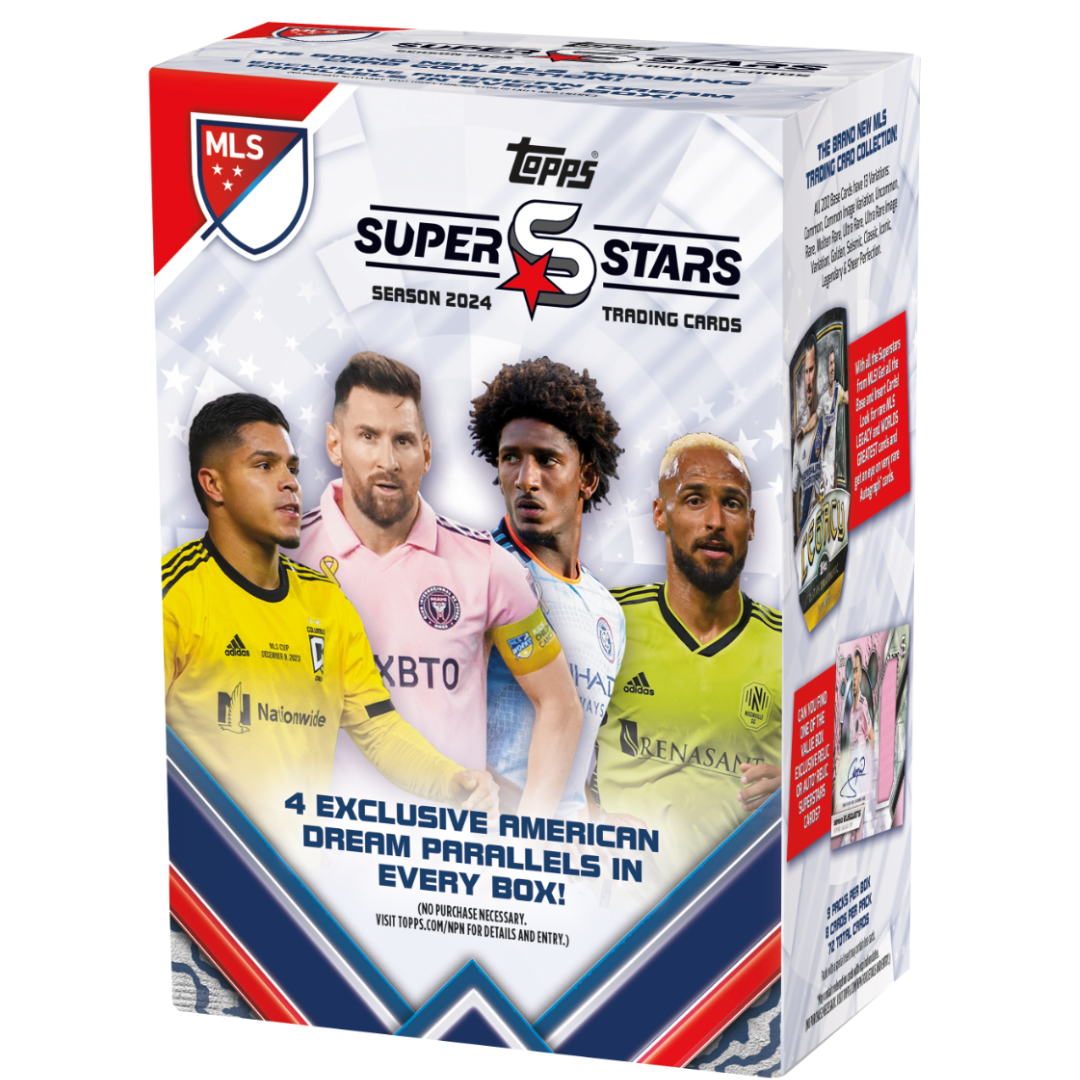 Topps 2024 MLS Superstars - Value Box product image 1, provided for visual reference and product detail review