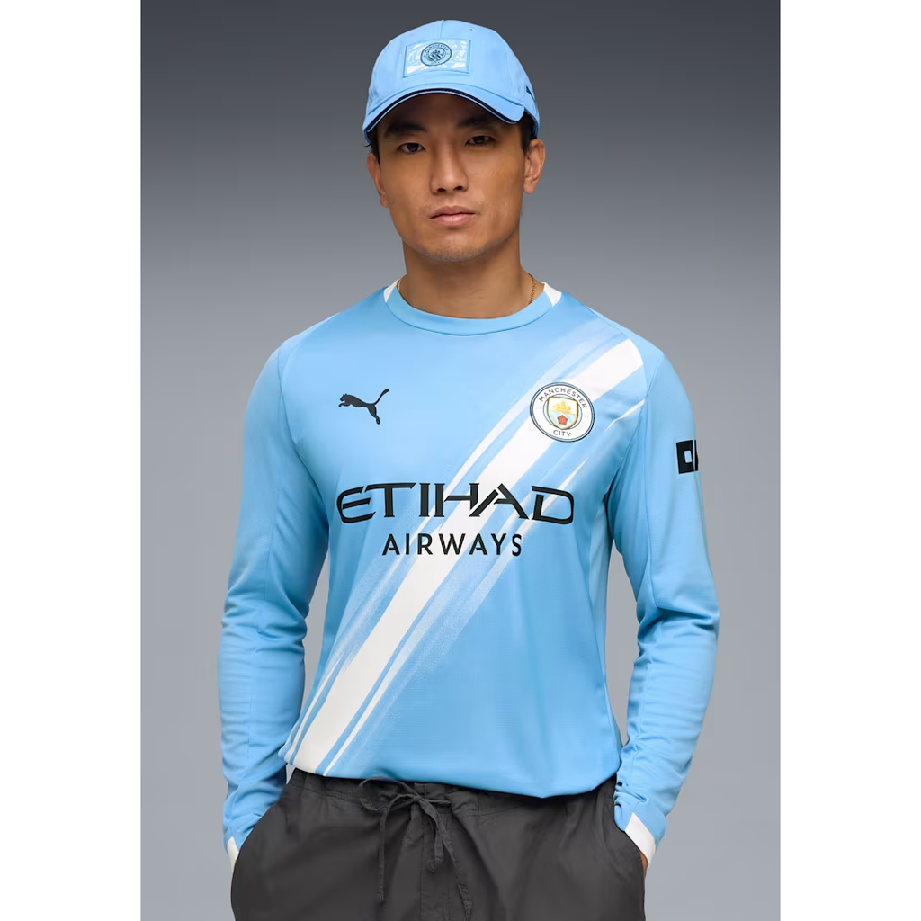 Puma Manchester City Men Replica Home Long Sleeve Jersey 25/26 product image 1, provided for visual reference and product