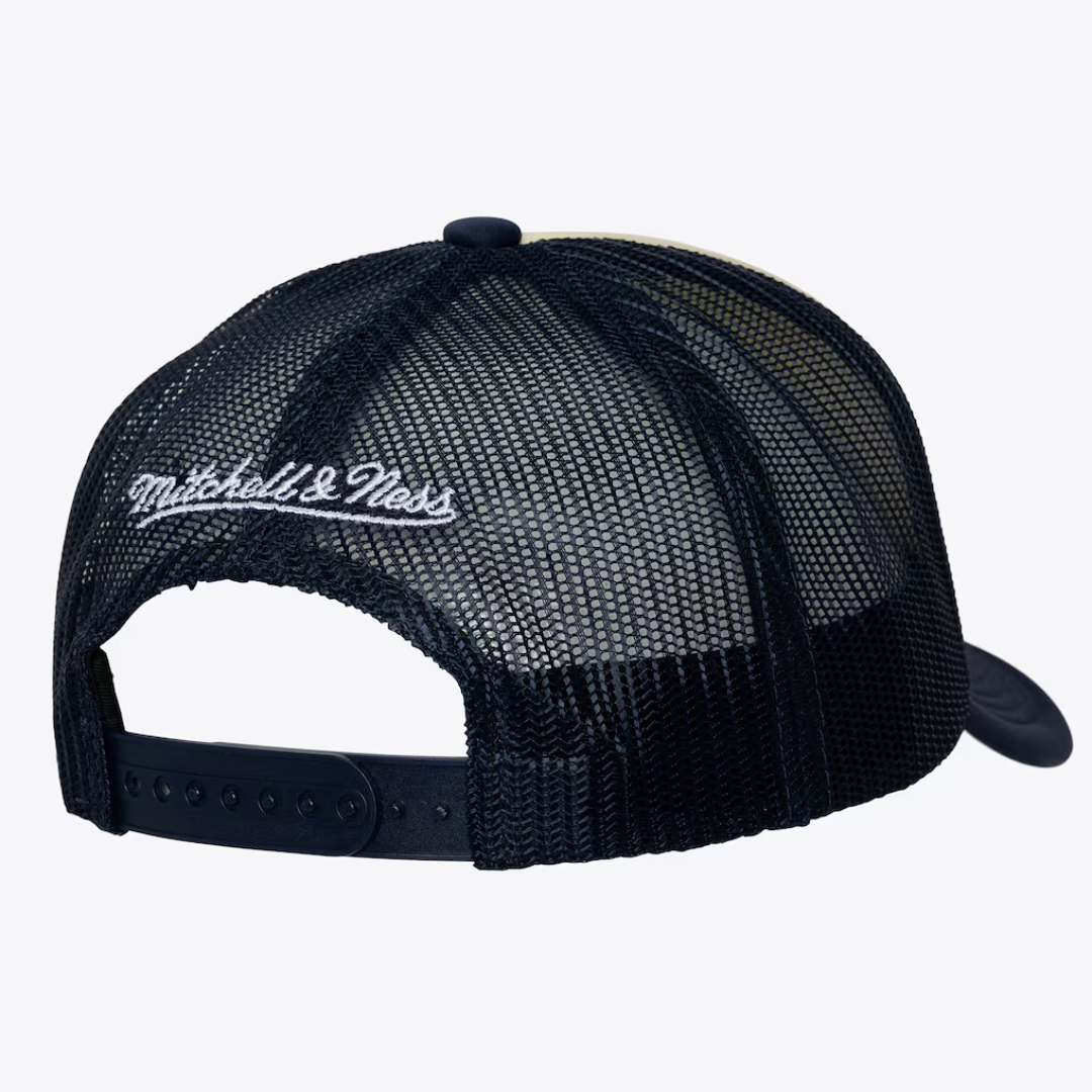 Mitchell and Ness LA Galaxy Trucker Hat product image 2, provided for visual reference and product detail review
