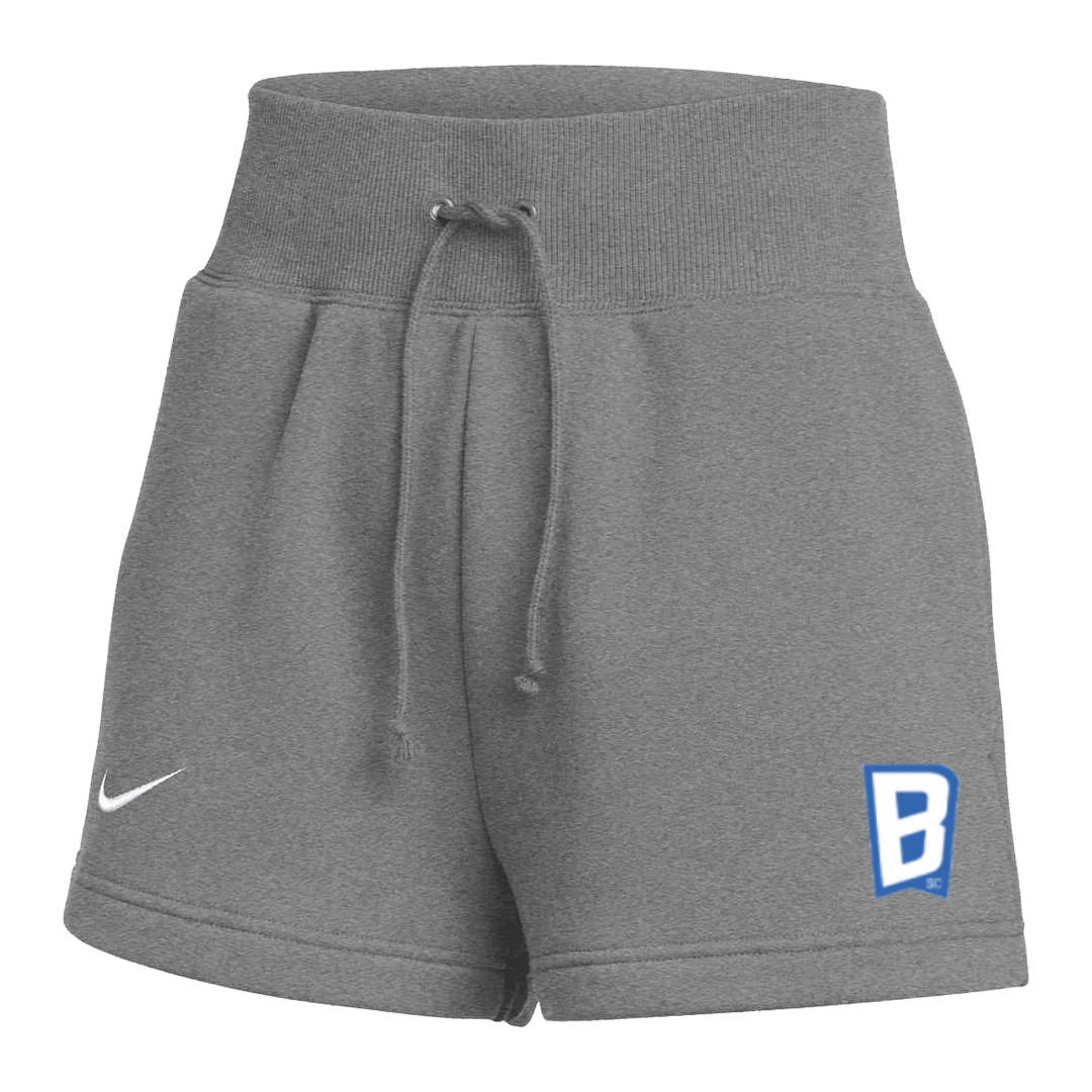 Nike SC Blues Phoenix Fleece Women Shorts - AVAILABLE IN GREY & BLACK product image 1, provided for visual reference and