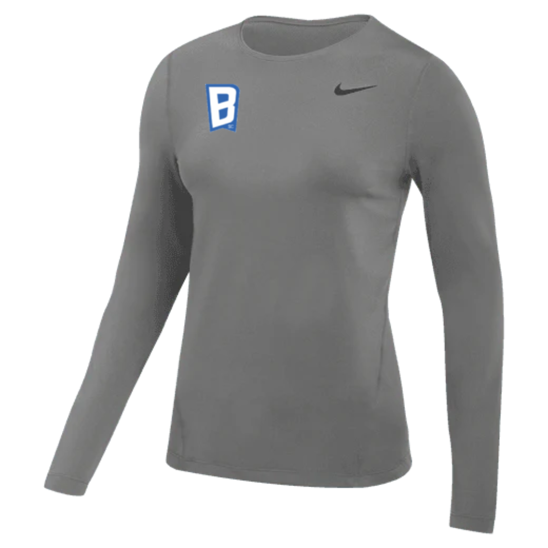 Nike SC Blues Women Long-Sleeve Mesh Top - AVAILABLE IN BLACK, GREY & WHITE product image 2, provided for visual reference
