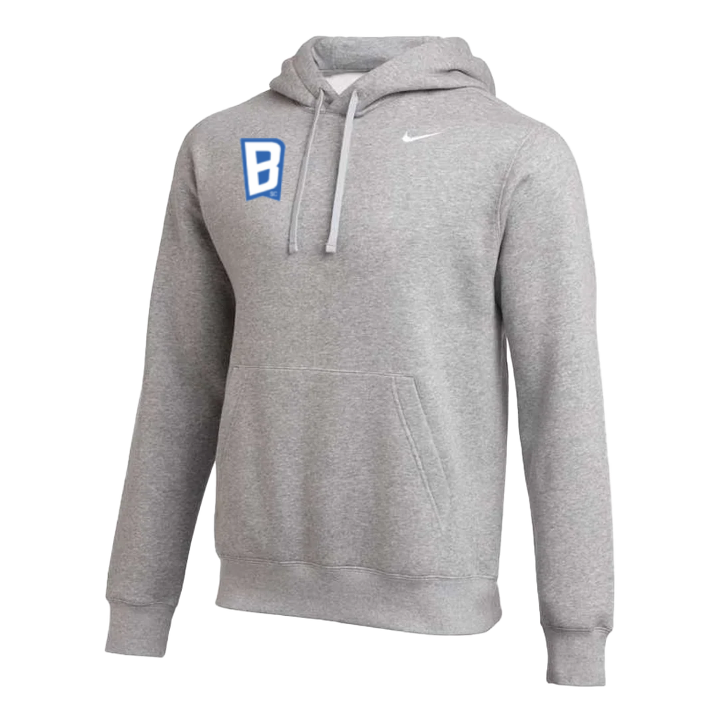 Nike Sc Blues Team Club Pullover Hoodie - Available In Grey/Black/White product image 1, provided for visual reference and