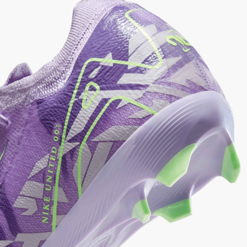 Nike United Jr. Mercurial Vapor 16 Pro FG Kids' Soccer Cleats – Purple Agate/Barely Volt product image 10, provided for