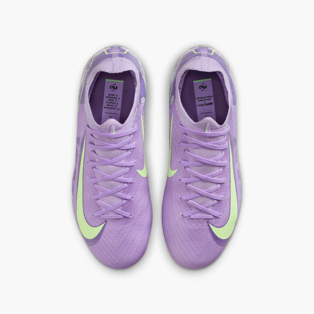 Nike United Jr. Mercurial Vapor 16 Pro FG Kids' Soccer Cleats – Purple Agate/Barely Volt product image 7, provided for