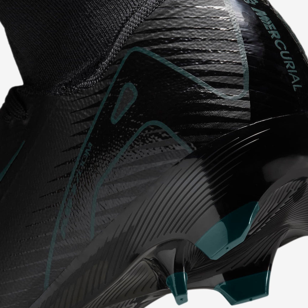 Nike Mercurial Superfly 10 Pro FG High-Top Soccer Cleats Black/Deep Jungle product image 9, provided for visual reference