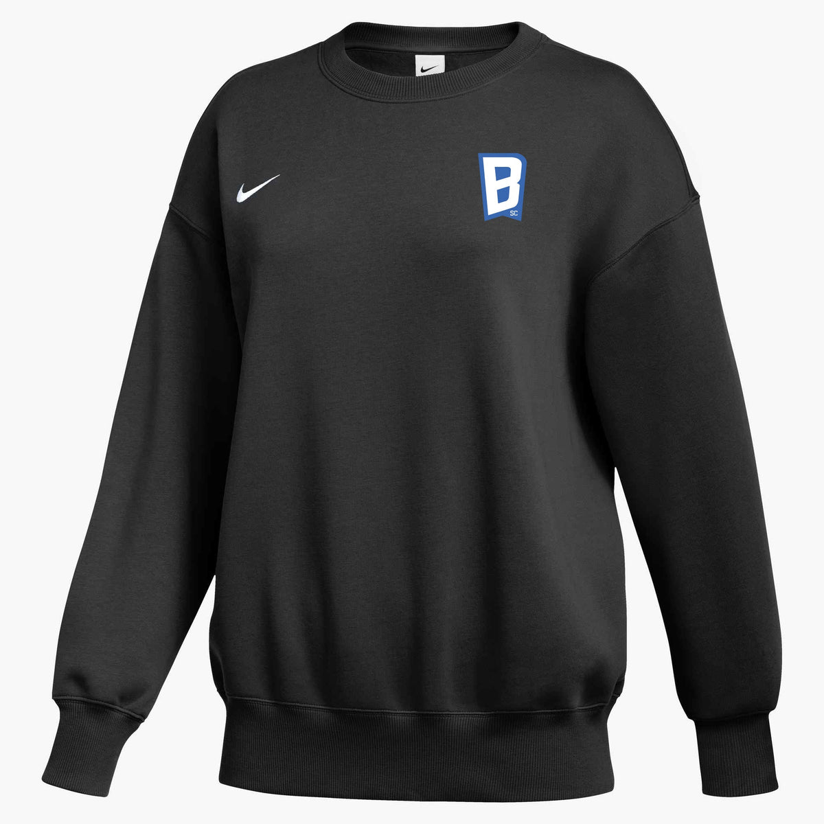 Nike SC Blues Phoenix Fleece Women Pullover Crew - AVAILABLE IN BLACK & GREY product image 2, provided for visual reference