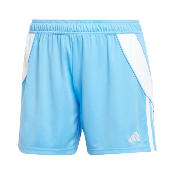 adidas Tiro 24 Blue Burst Women Goalkeeper Shorts product image 1, provided for visual reference and product detail review