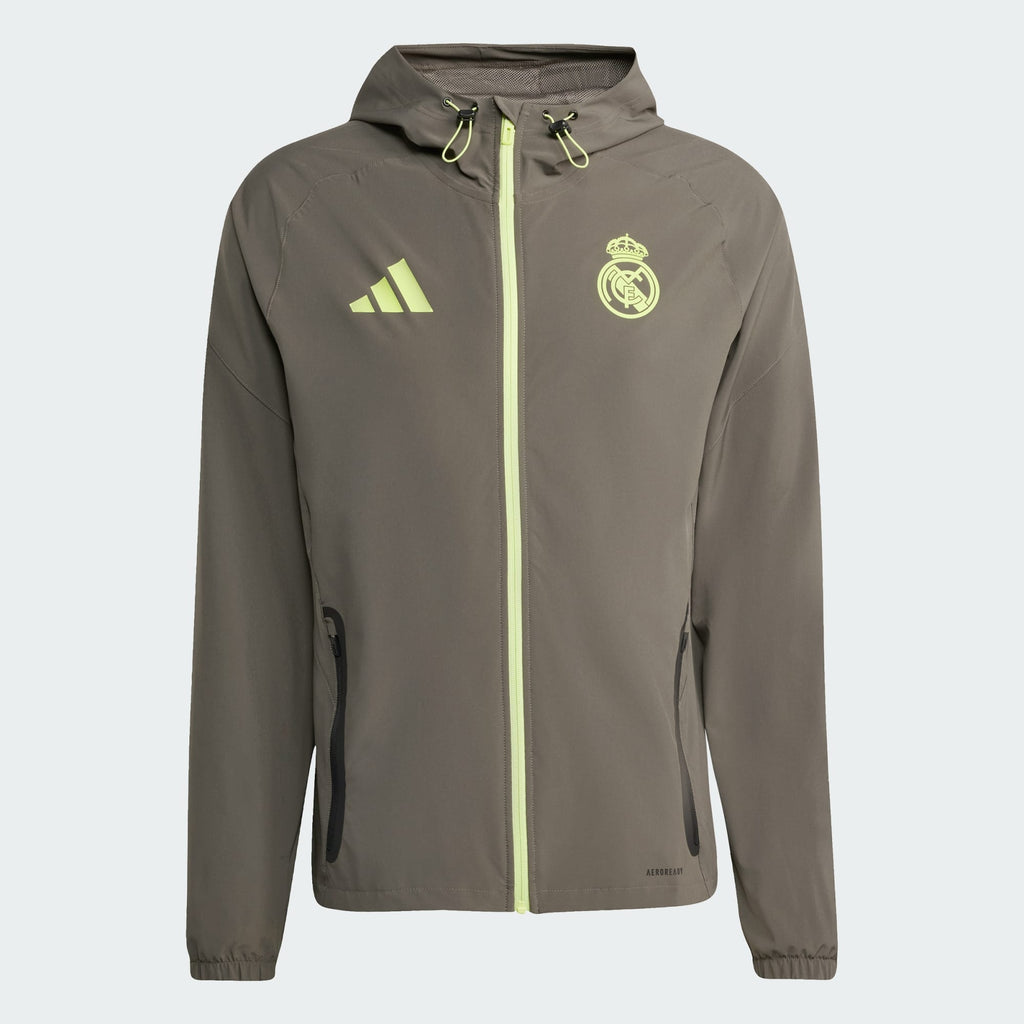 Real Madrid Tiro 25 Competition Vis Tech Travel Jacket product image 4, provided for visual reference and product detail
