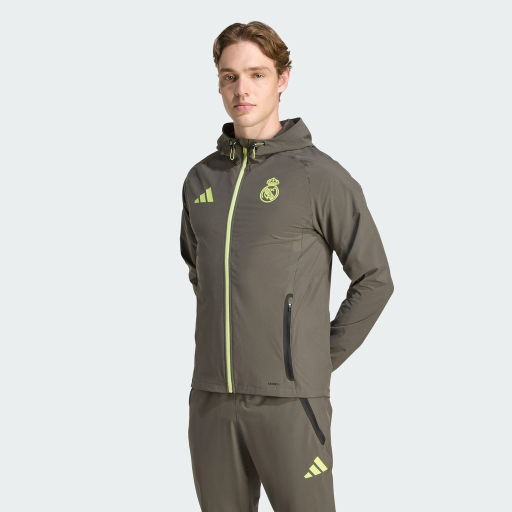 Real Madrid Tiro 25 Competition Vis Tech Travel Jacket product image 1, provided for visual reference and product detail
