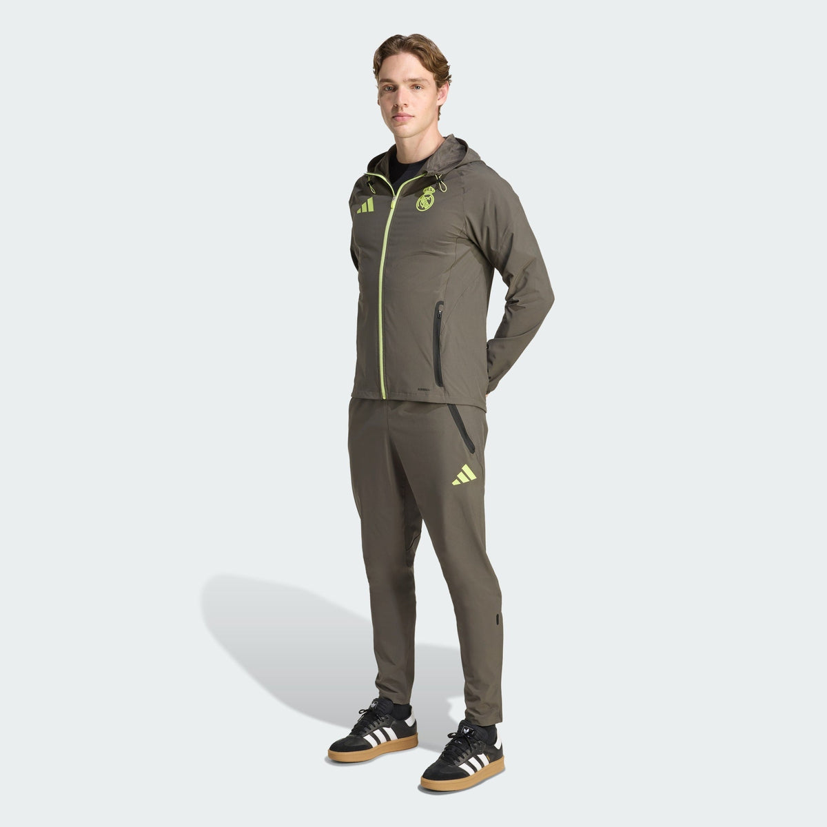 Real Madrid Tiro 25 Competition Vis Tech Travel Jacket product image 5, provided for visual reference and product detail