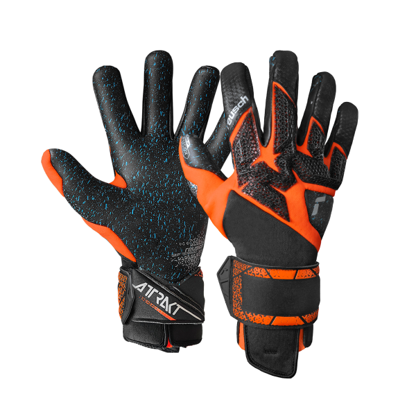 Reusch Attrakt Fusion Carbon 3D Goalkeeper Glove product image 1, provided for visual reference and product detail review