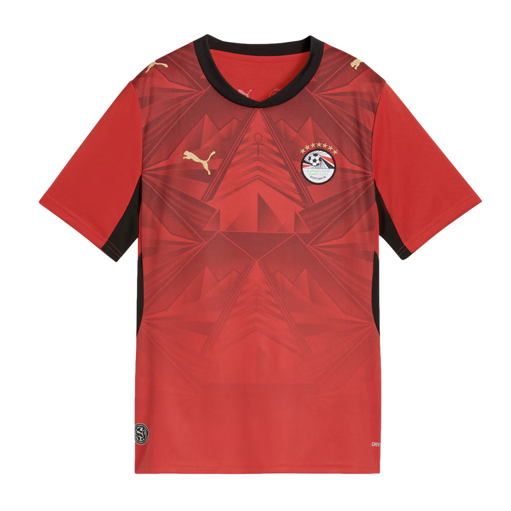 Puma Egypt 26 Kids' Home Stadium Jersey product image 1, provided for visual reference and product detail review
