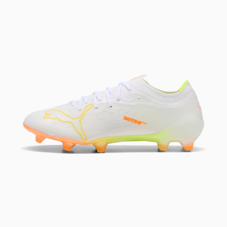 PUMA ULTRA NITRO™ 7 ULTIMATE WHITE Firm Ground Soccer Cleats product image 1, provided for visual reference and product