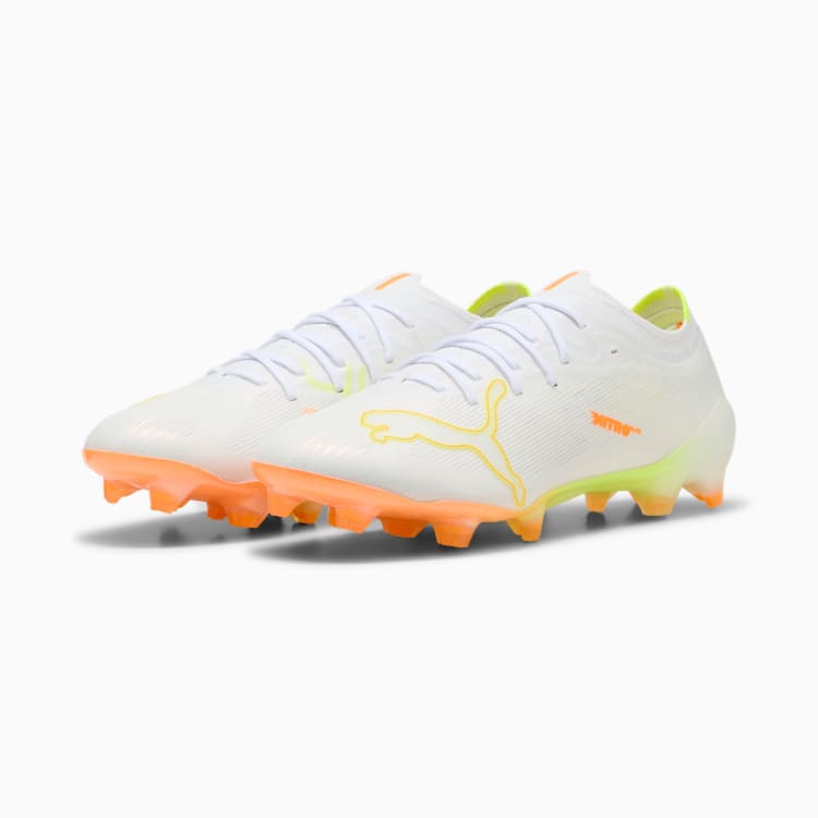 PUMA ULTRA NITRO™ 7 ULTIMATE WHITE Firm Ground Soccer Cleats product image 2, provided for visual reference and product