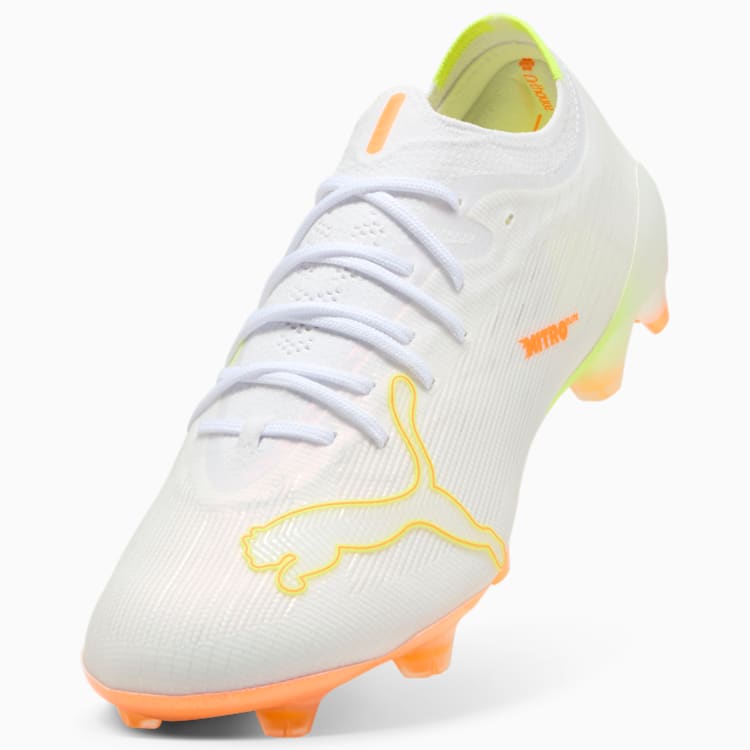 PUMA ULTRA NITRO™ 7 ULTIMATE WHITE Firm Ground Soccer Cleats product image 6, provided for visual reference and product