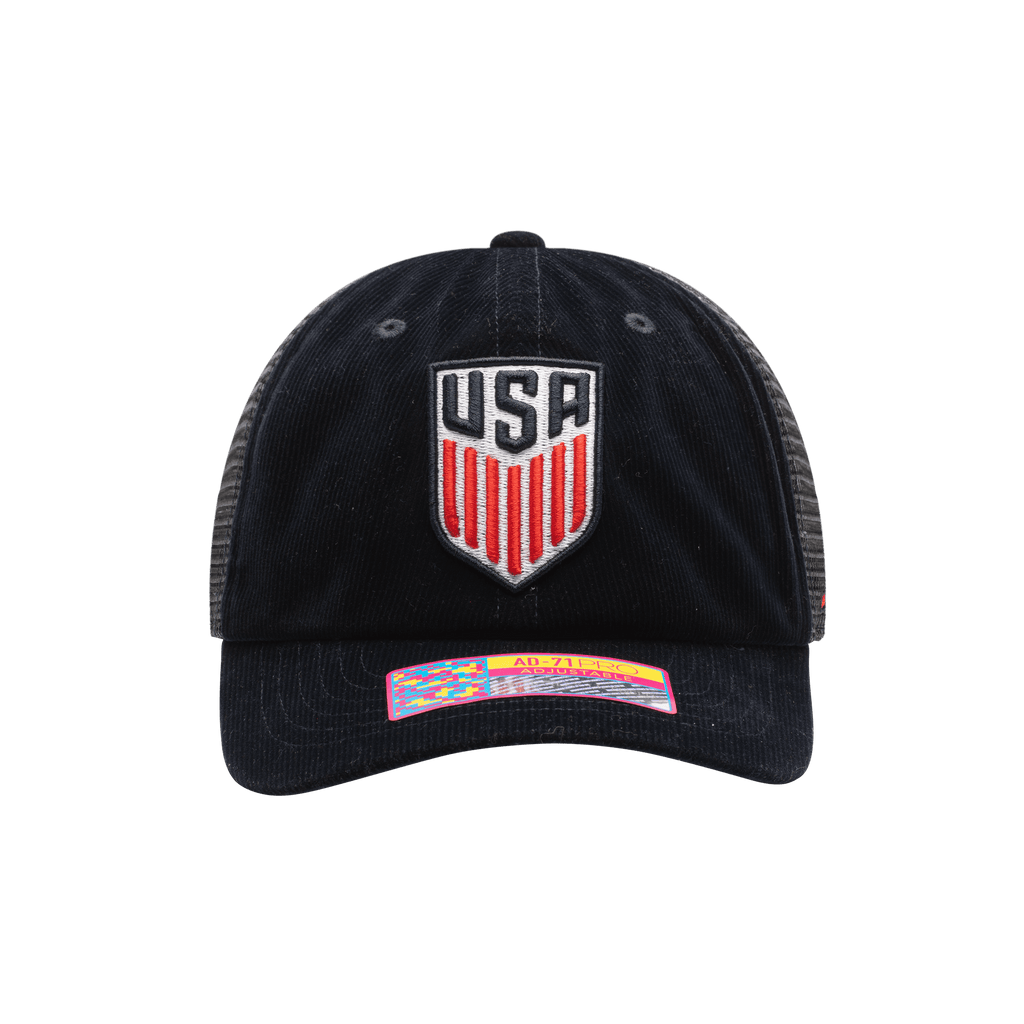 Fan Ink US SOCCER SIDELINE TRUCKER HAT product image 1, provided for visual reference and product detail review