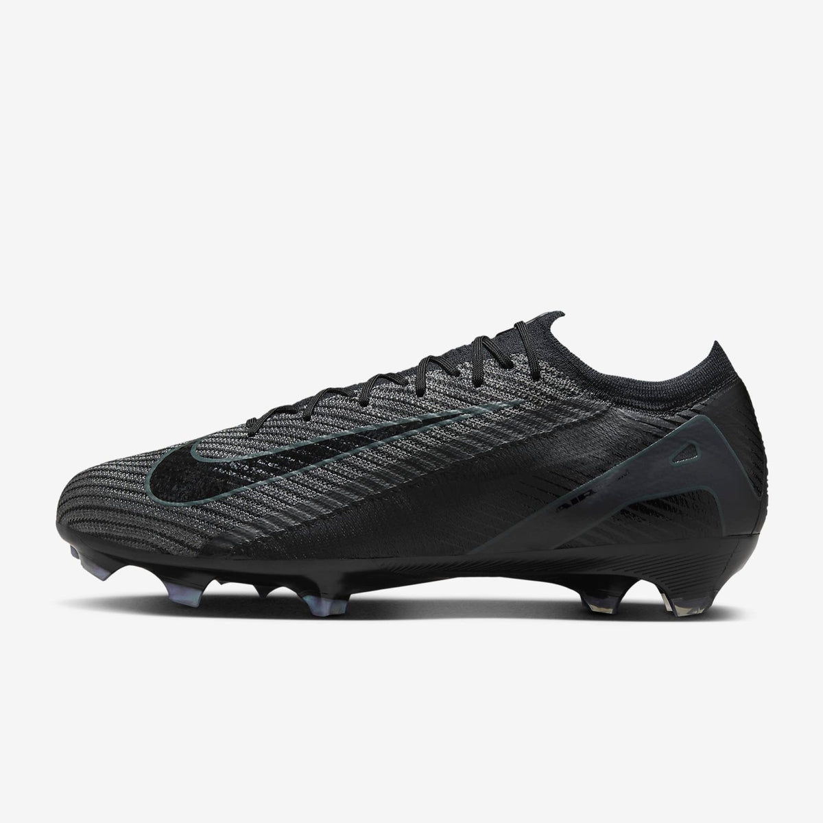 Nike Mercurial Vapor Elite Air Zoom Soccer Cleats - Black/Deep Jungle product image 1, provided for visual reference and