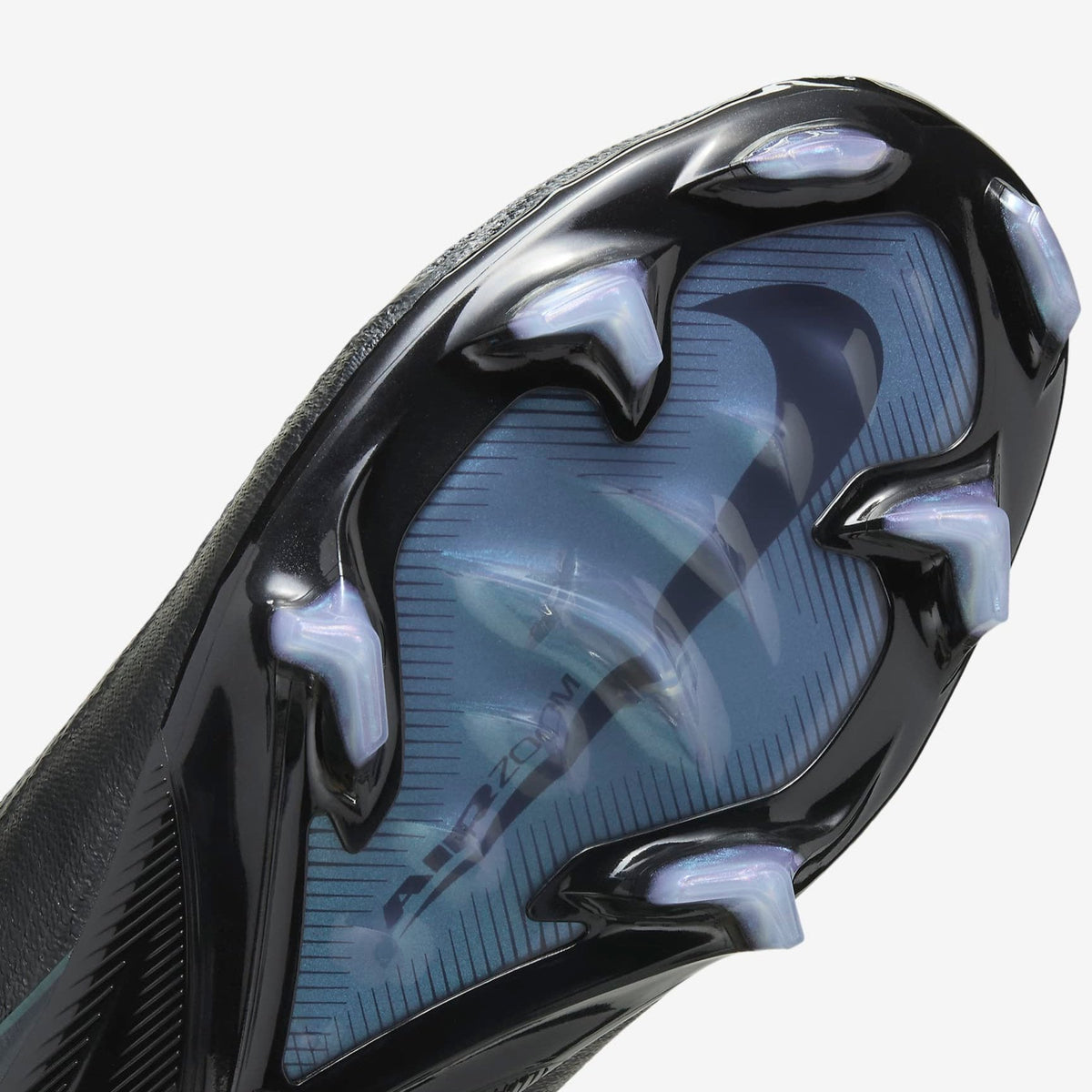 Nike Mercurial Vapor Elite Air Zoom Soccer Cleats - Black/Deep Jungle product image 7, provided for visual reference and