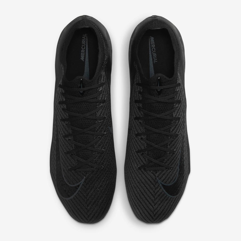 Nike Mercurial Vapor Elite Air Zoom Soccer Cleats - Black/Deep Jungle product image 4, provided for visual reference and