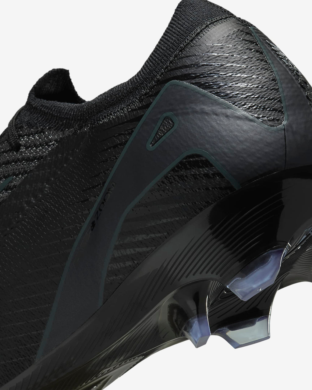 Nike Mercurial Vapor Elite Air Zoom Soccer Cleats - Black/Deep Jungle product image 9, provided for visual reference and