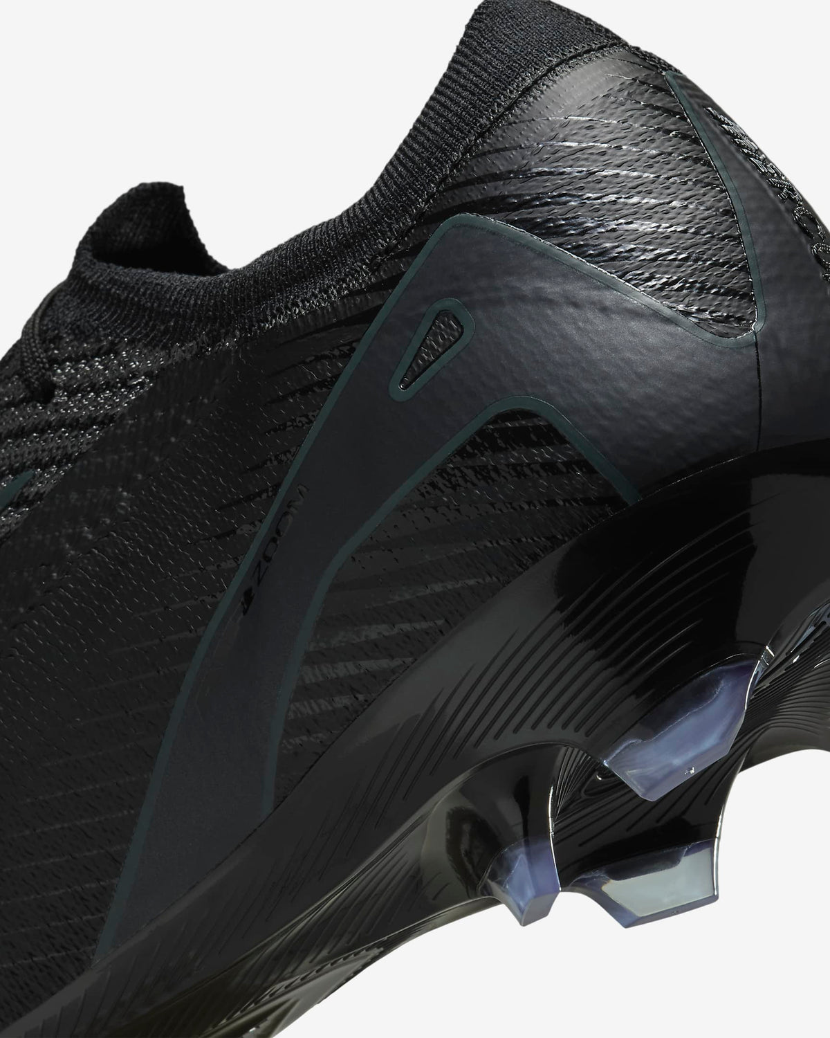 Nike Mercurial Vapor Elite Air Zoom Soccer Cleats - Black/Deep Jungle product image 9, provided for visual reference and