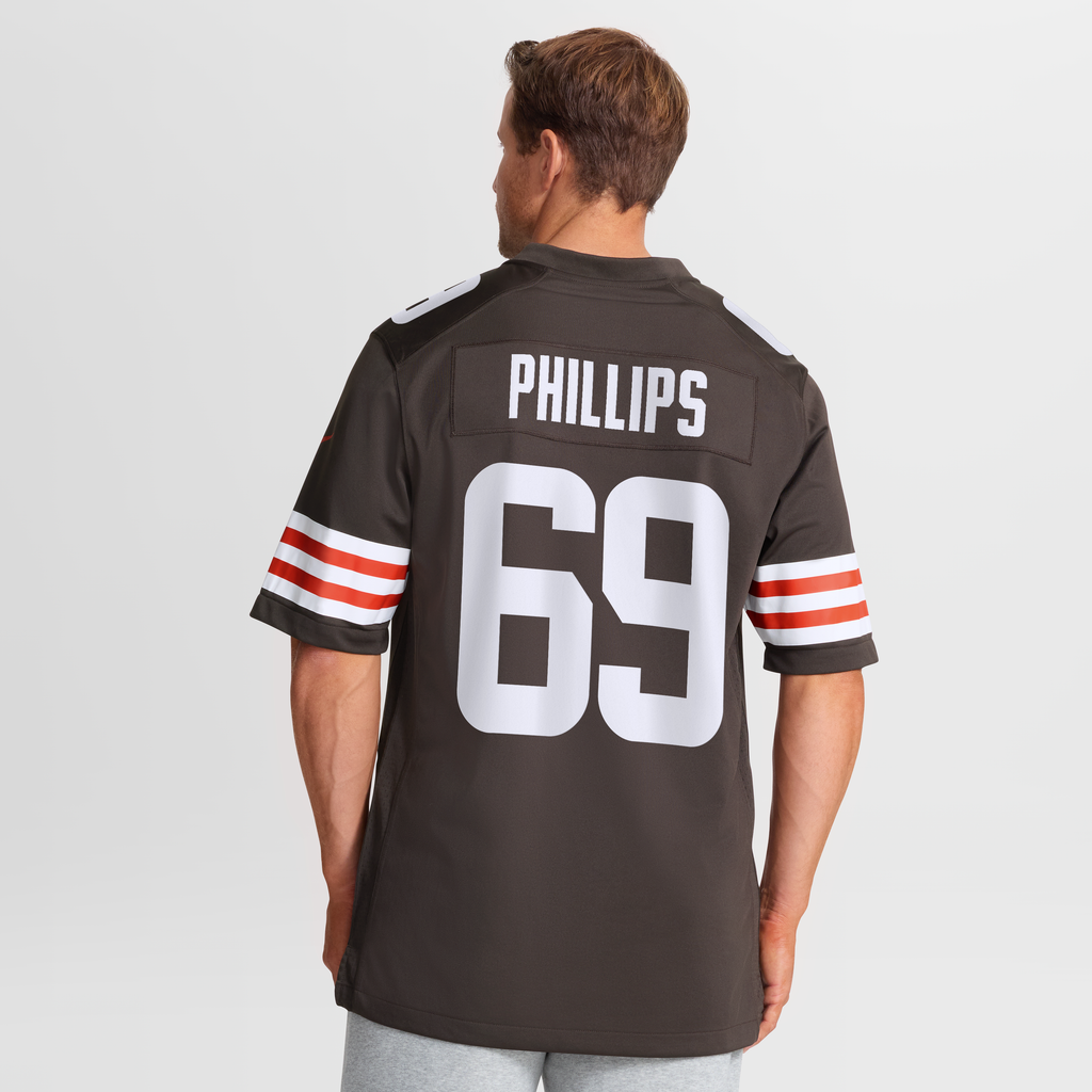 Cleveland Browns Tyre Phillips Nike Brown Team Game Jersey product image 5