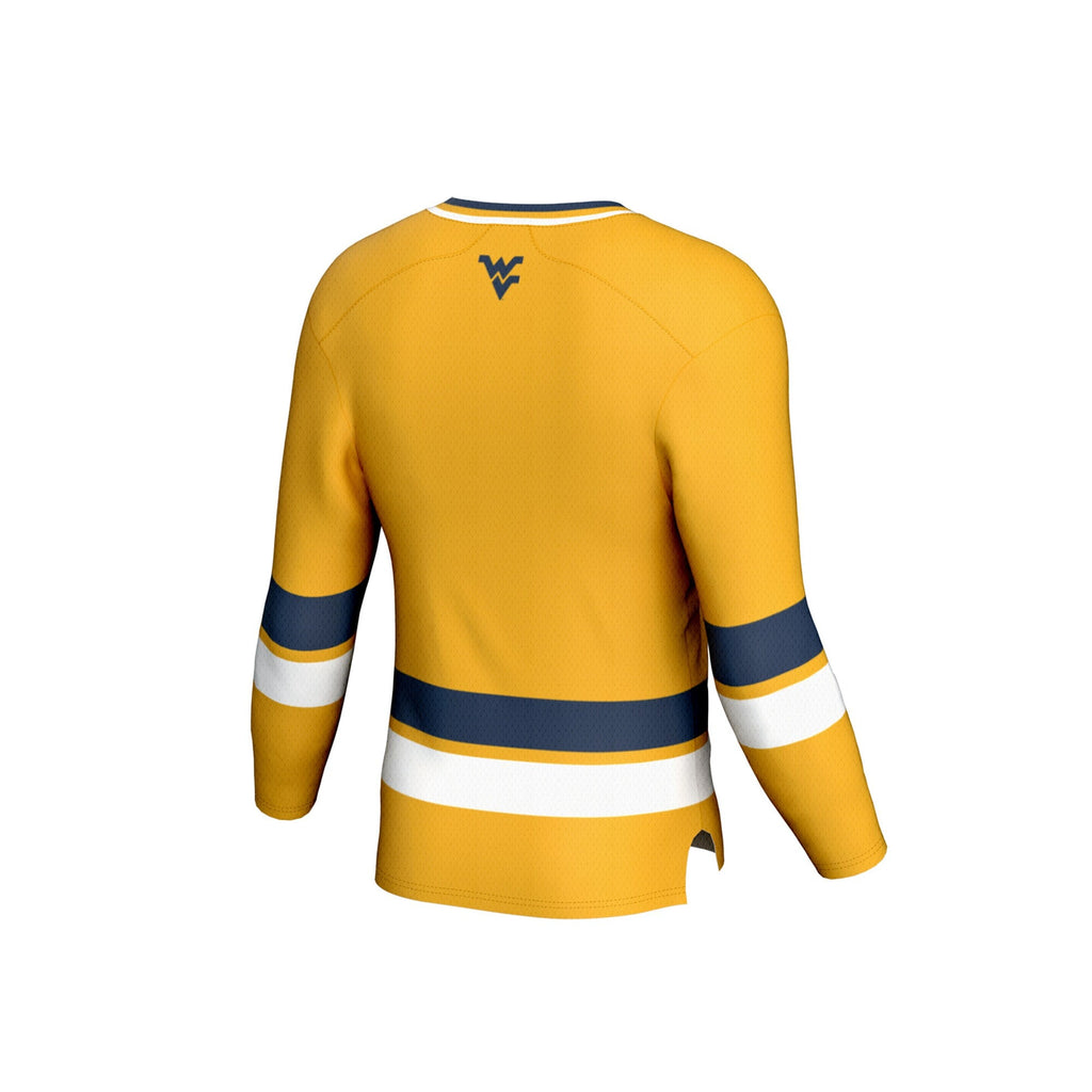 West Virginia Mountaineers Spirit Hockey Jersey - Gold product image 4