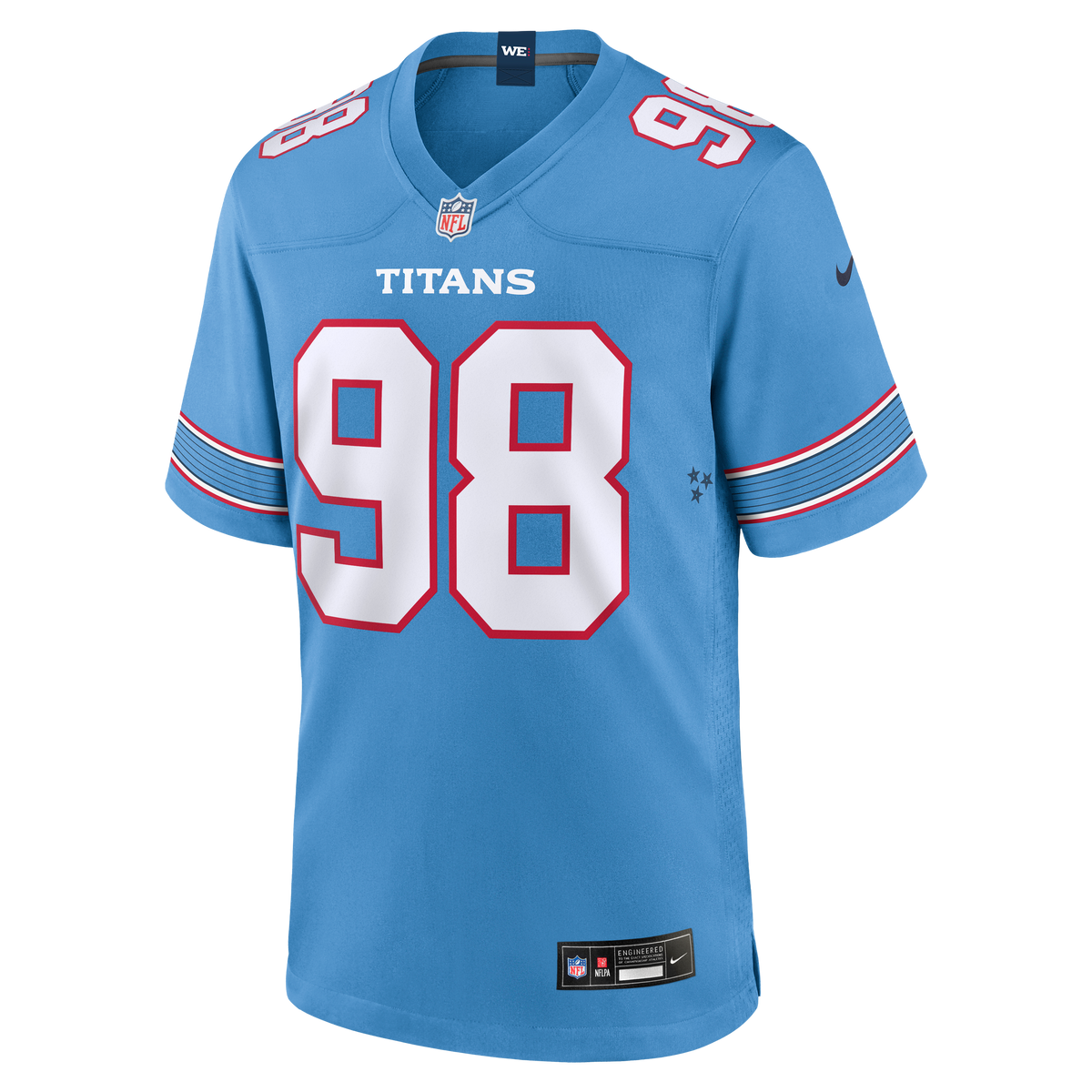 Tennessee Titans Jeffery Simmons Nike Light Blue Game Jersey product image 5