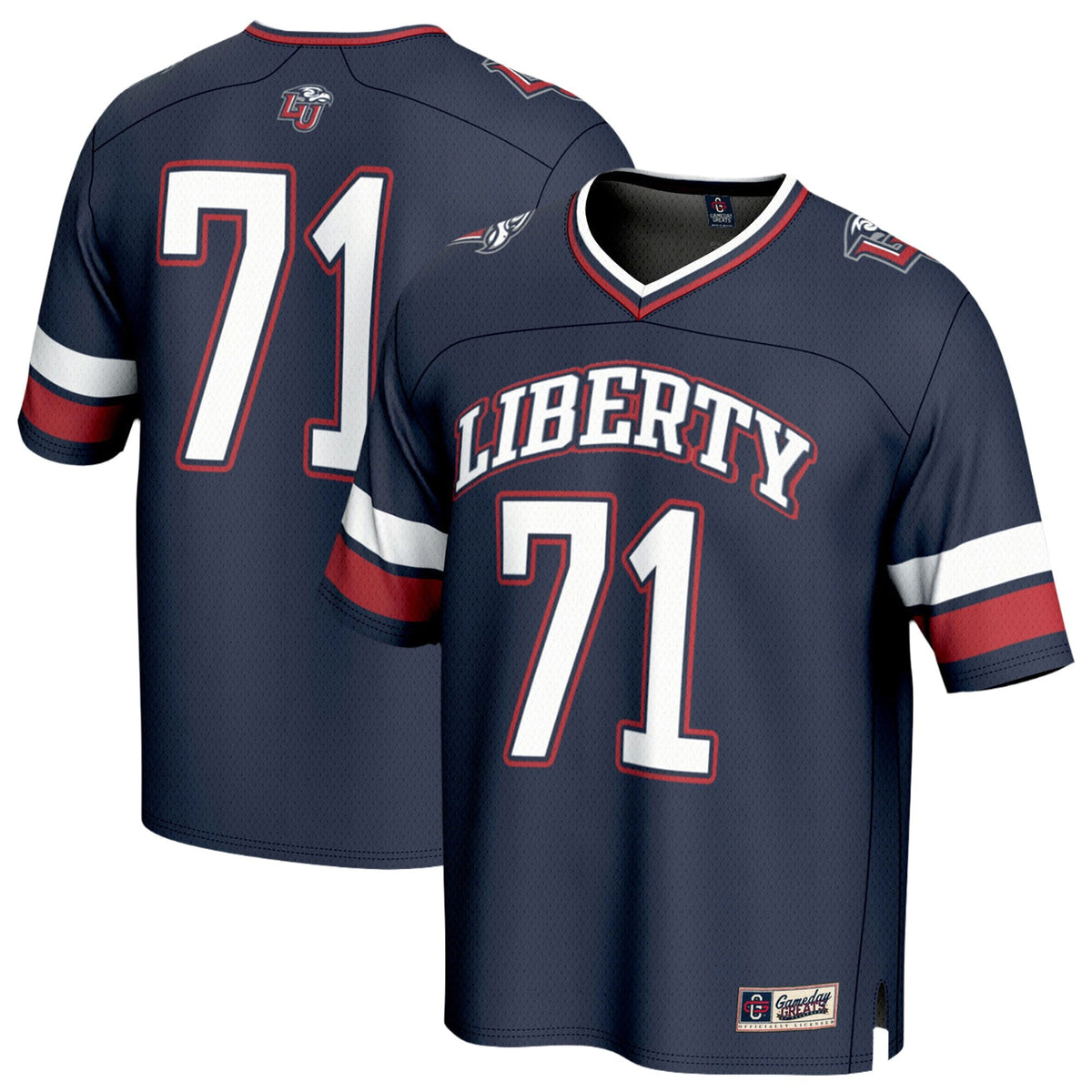 #71 Liberty Flames Lightweight Football Fashion Jersey product image 2