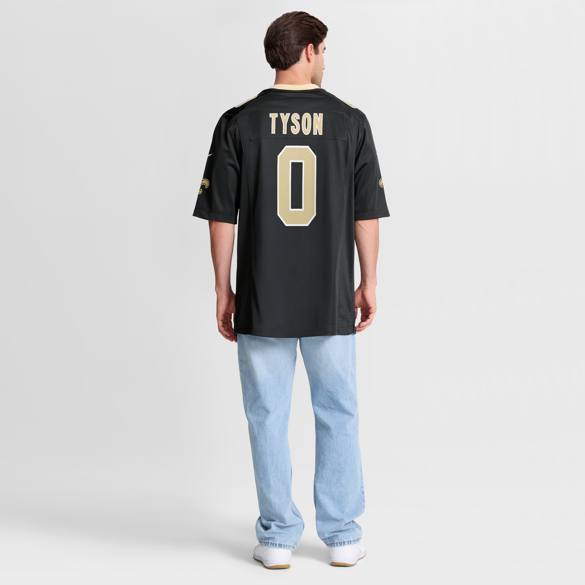 New Orleans Saints Jordyn Tyson Nike Black Team Game Jersey product image 8