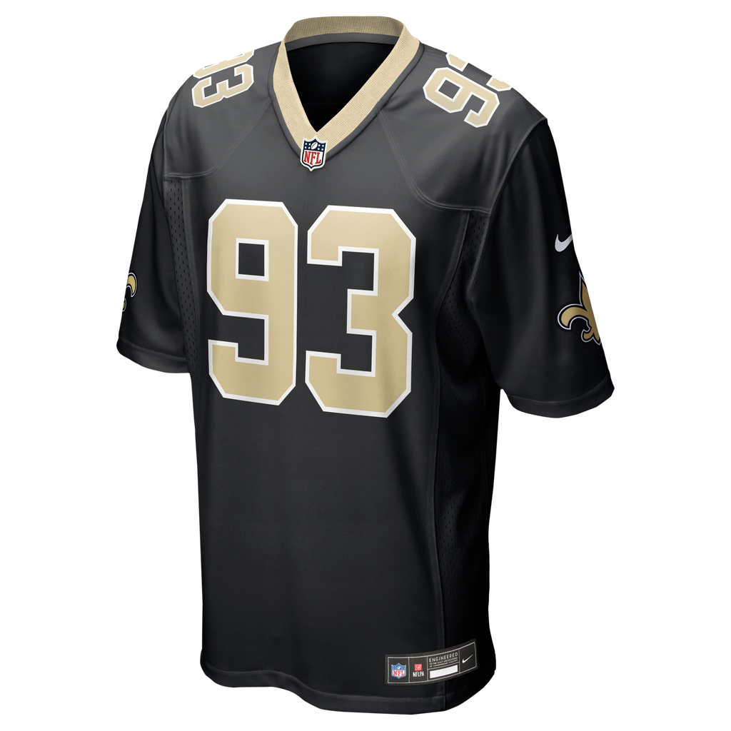 New Orleans Saints Nathan Shepherd Nike Black Game Jersey product image 2